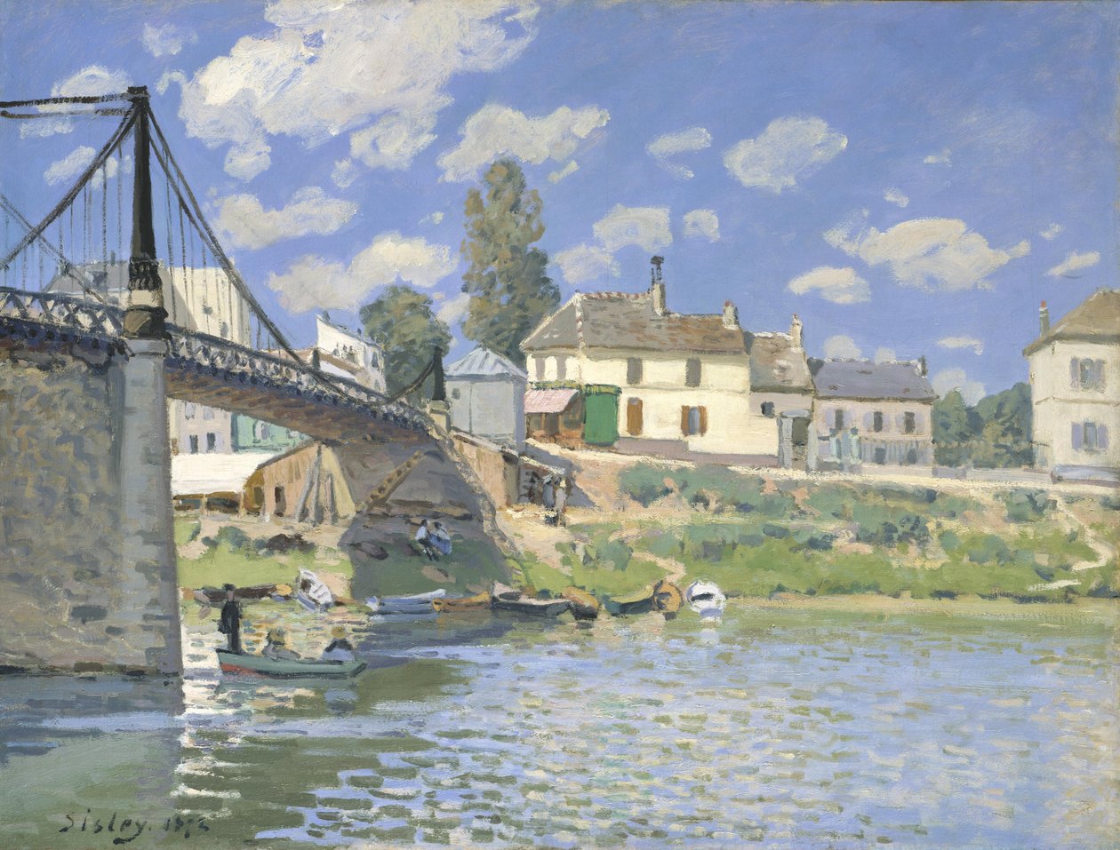 Le pont de Villeneuve-la-Garenne - Alfred Sisley