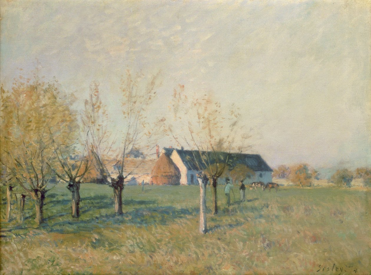 La Ferme, 1874 - Alfred Sisley