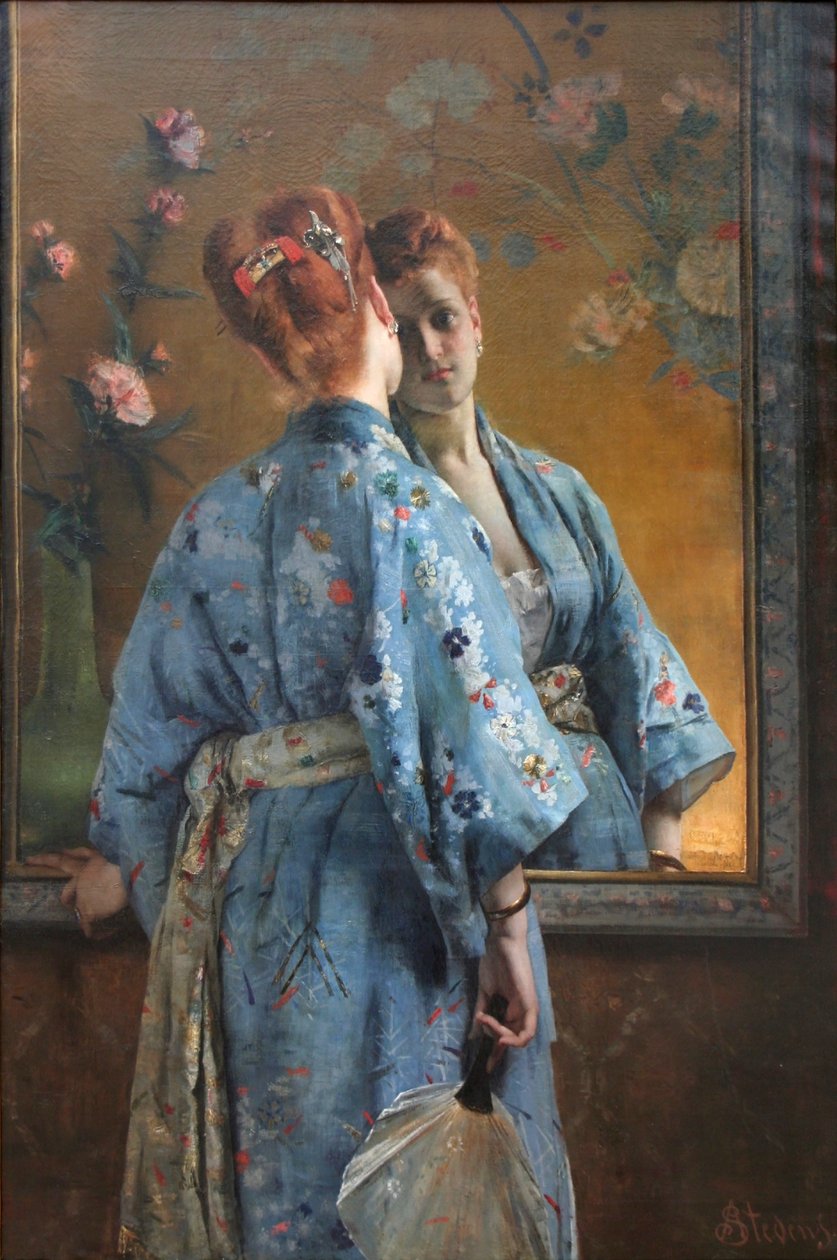 La Parisienne japonaise - Alfred Emile Stevens
