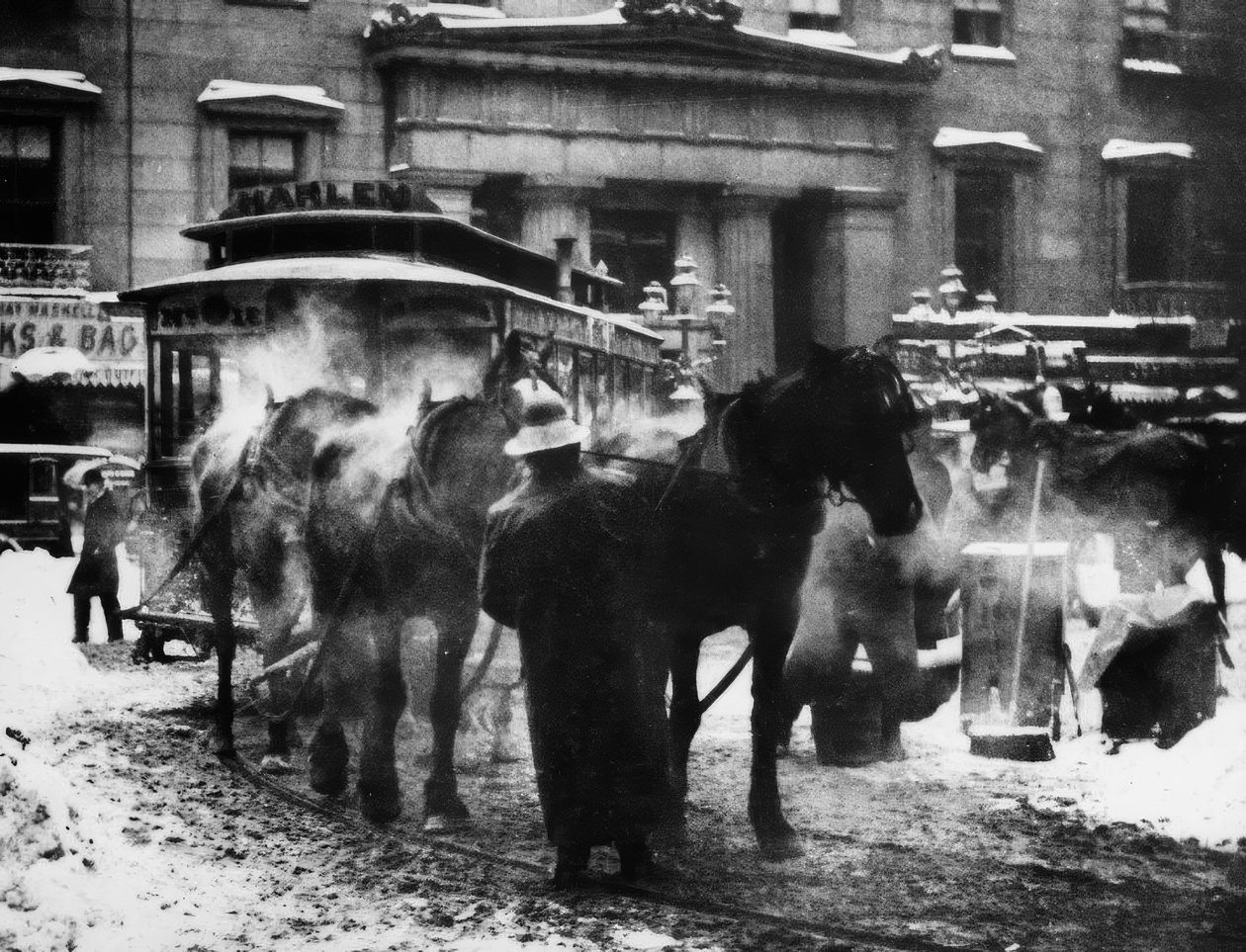 Tramway à New York, 1892 - Alfred Stieglitz