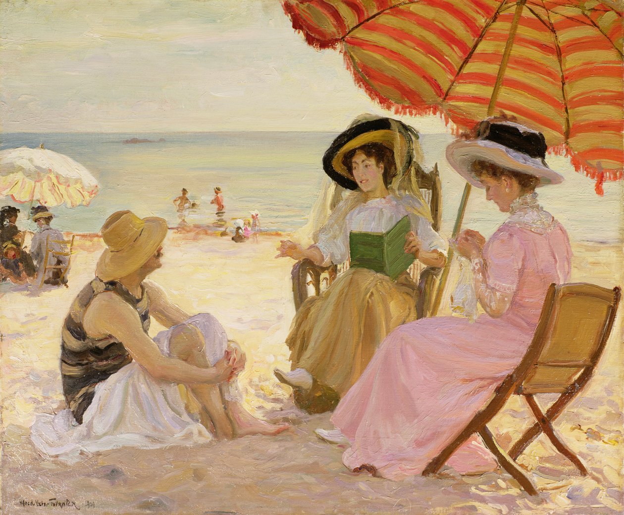 La plage, 1929 - Alfred Victor Fournier
