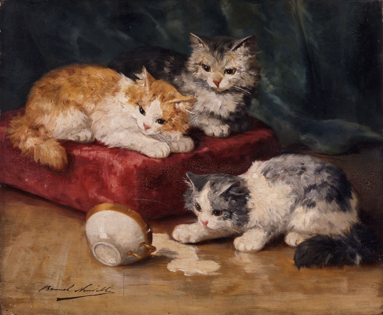 Les chats - Alfred Brunel de Neuville