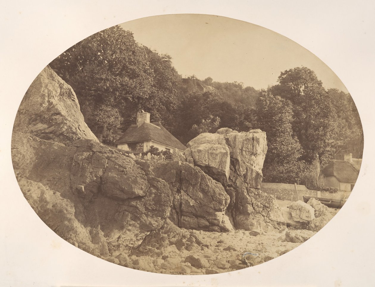 Babbicombe, depuis la plage, 1857 - Alfred Batson