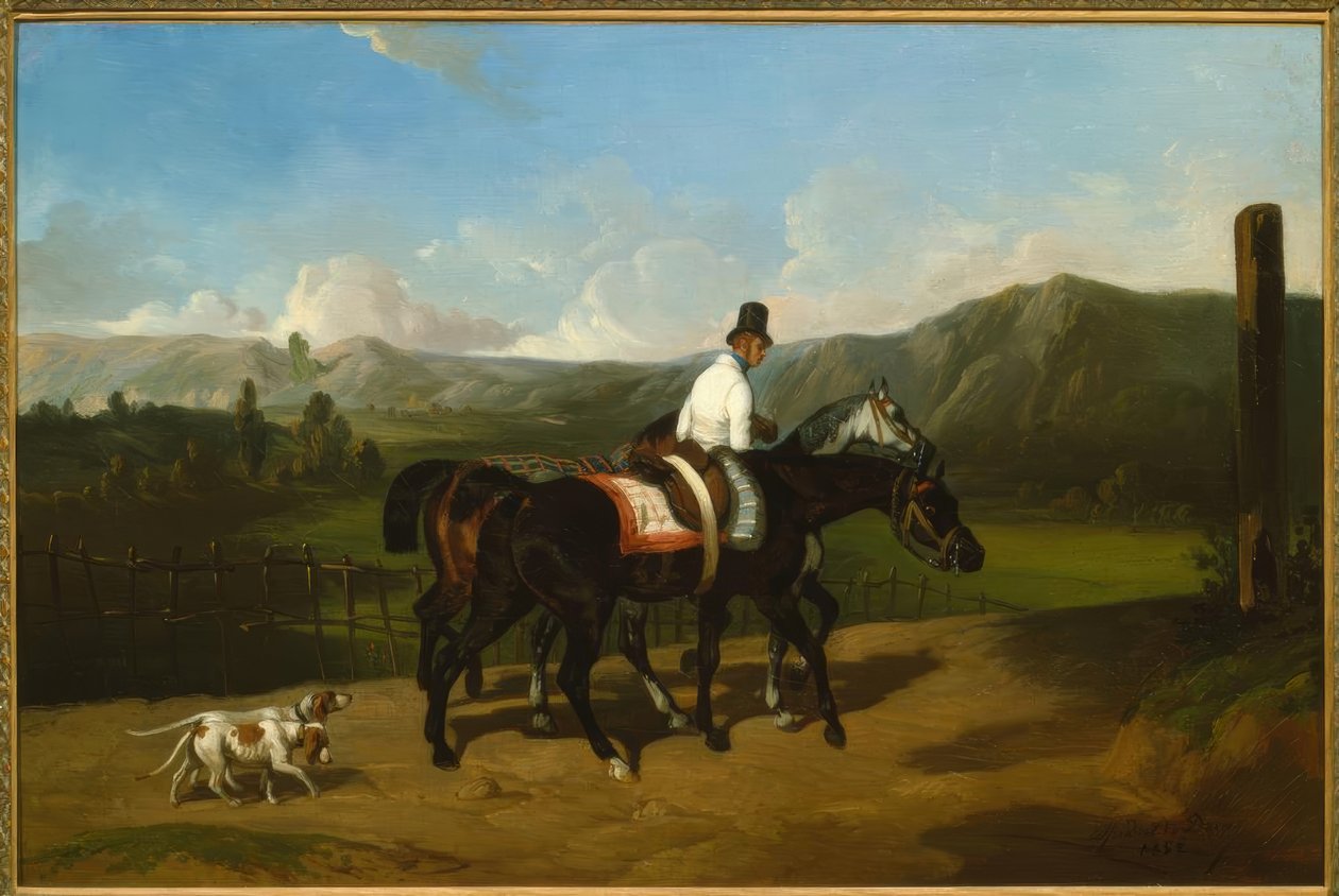 Promenade des chevaux - Alfred Dedreux