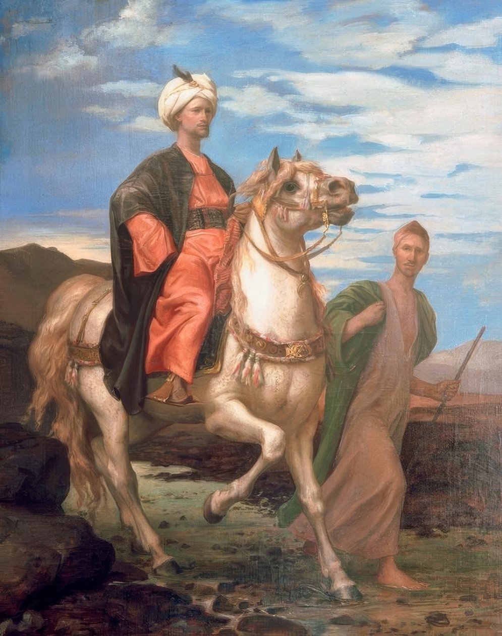 Prince oriental à cheval - Alfred Dedreux
