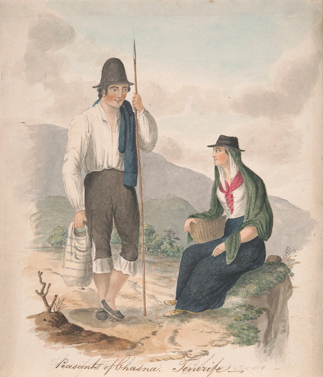 Paysans de Chasna, Tenerife - Alfred Diston