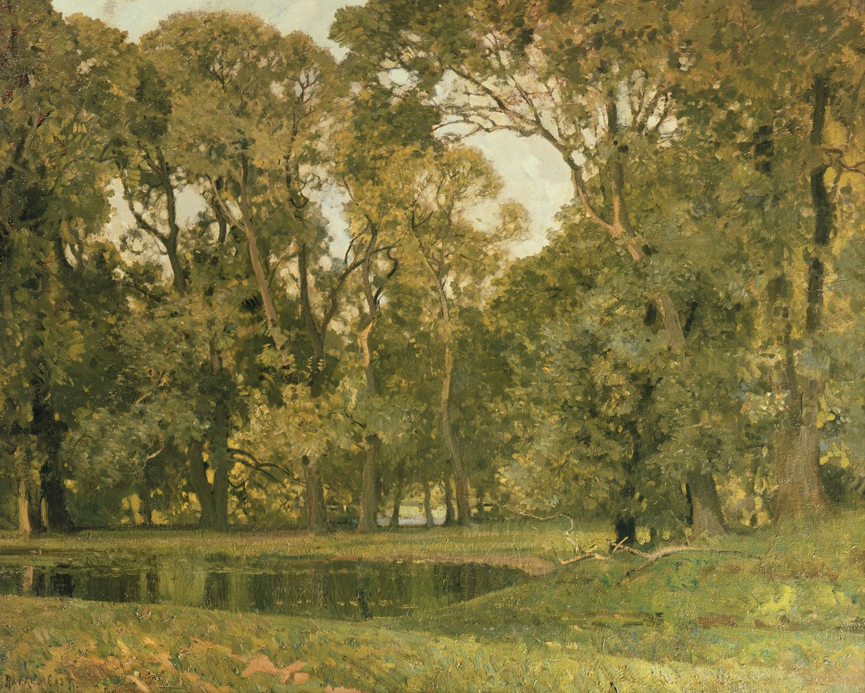 La piscine verte - Alfred East