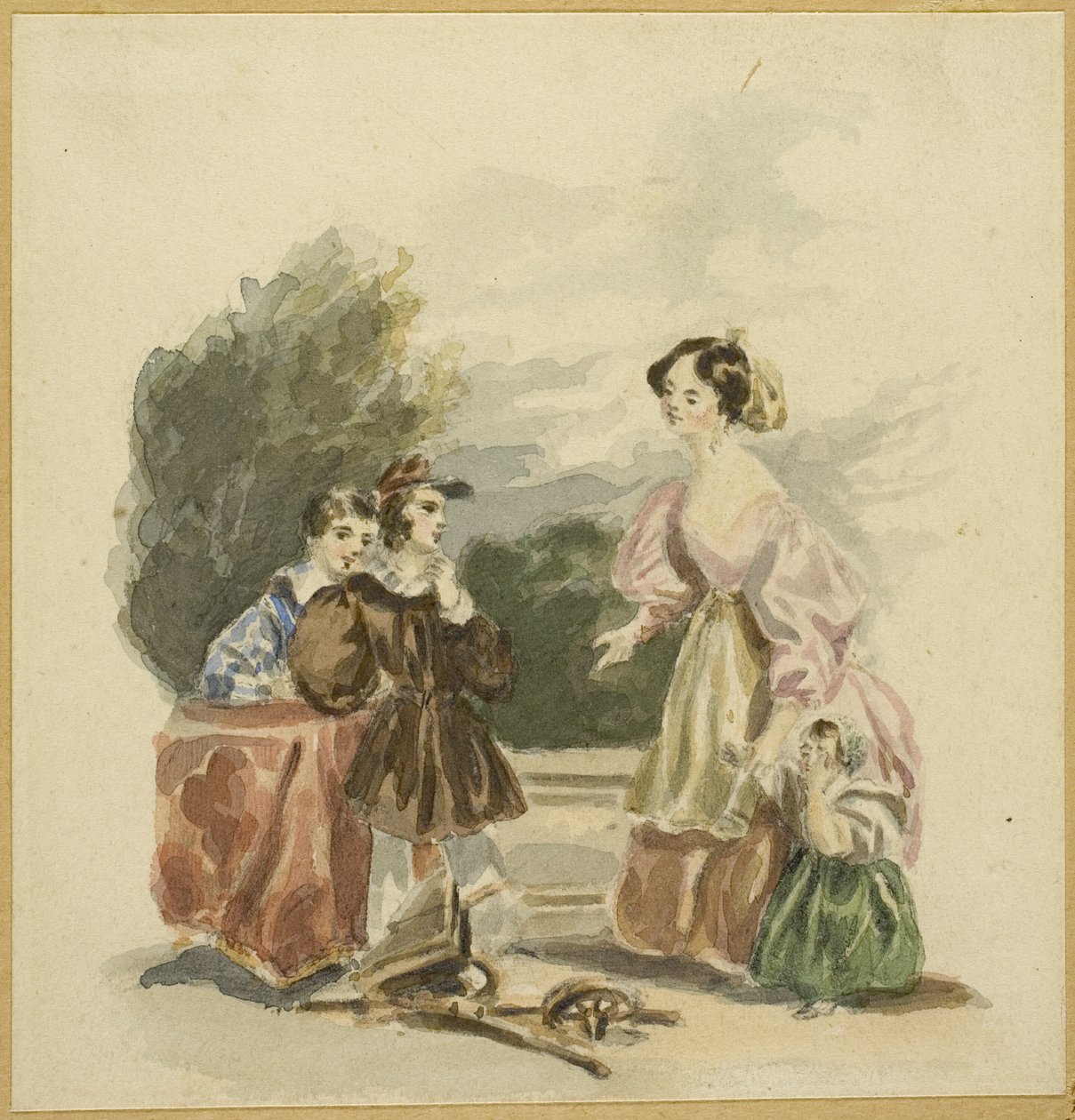 Le jouet cassé - Alfred Edward Chalon