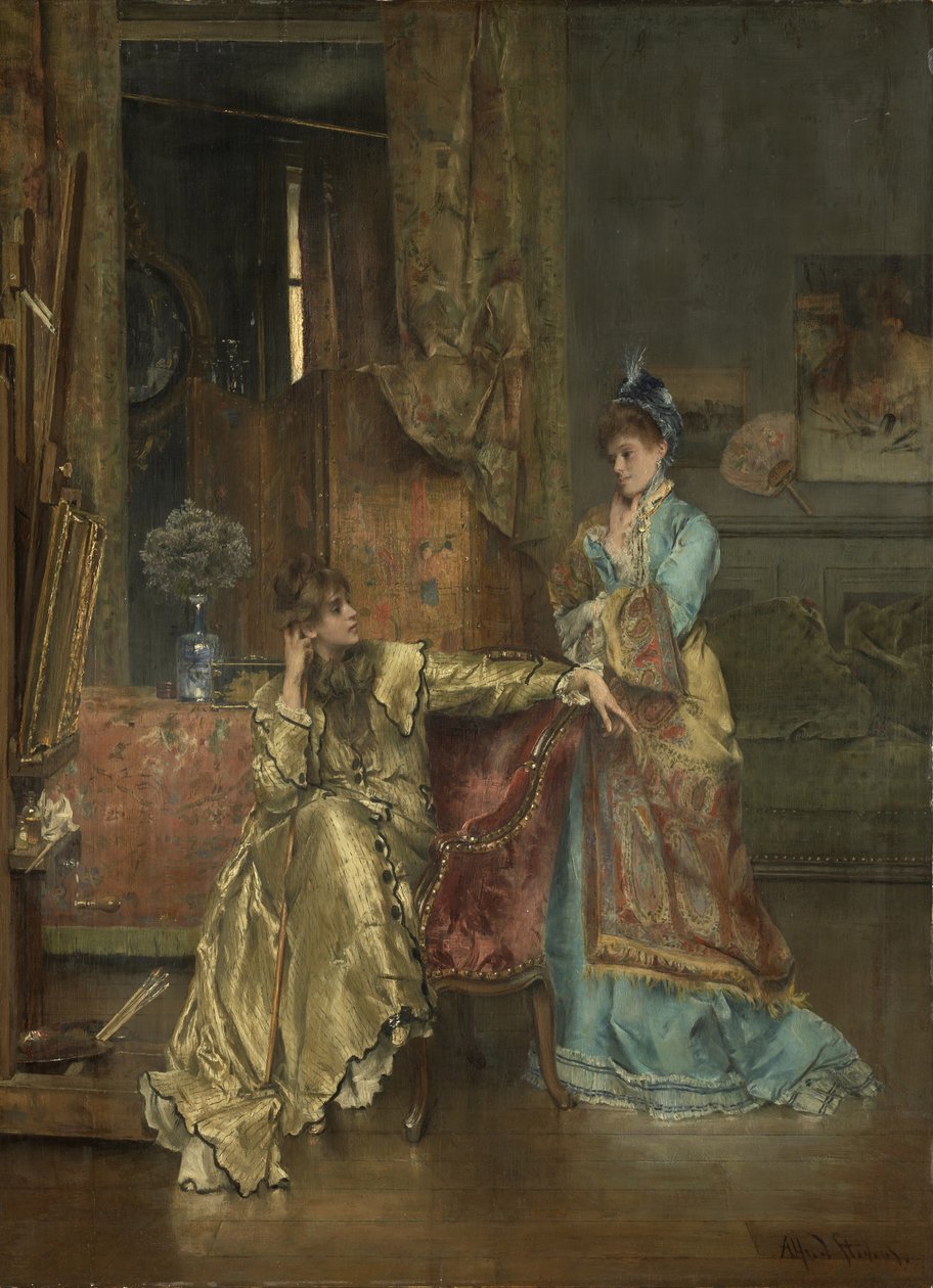 La Visite - Alfred Emile Stevens