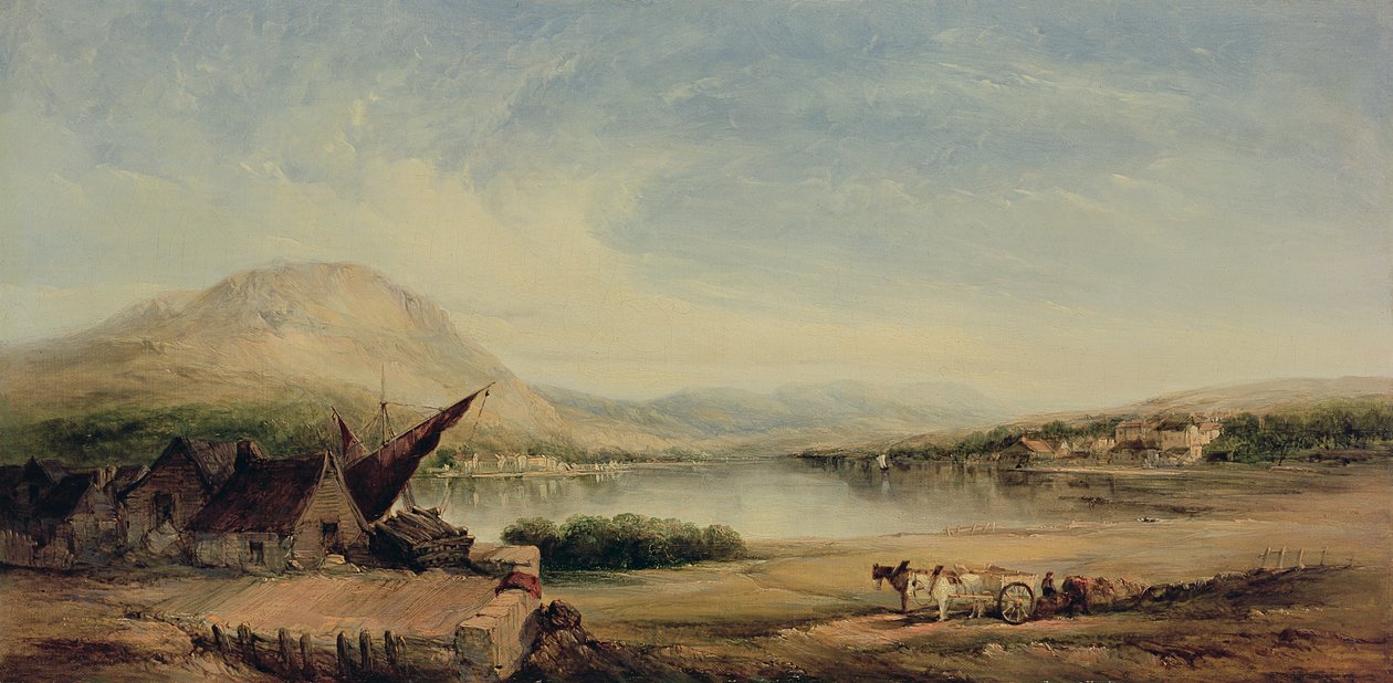 Vue du lac, XIXe siècle - Alfred Gomersal Vickers