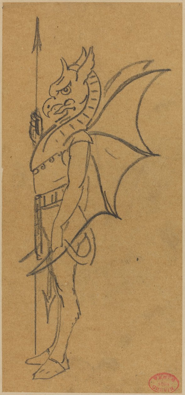 Figure habillée en griffon - Alfred Grevin