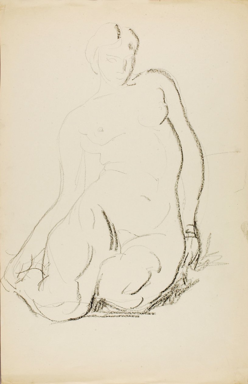 Nu assis - Alfred H. Maurer