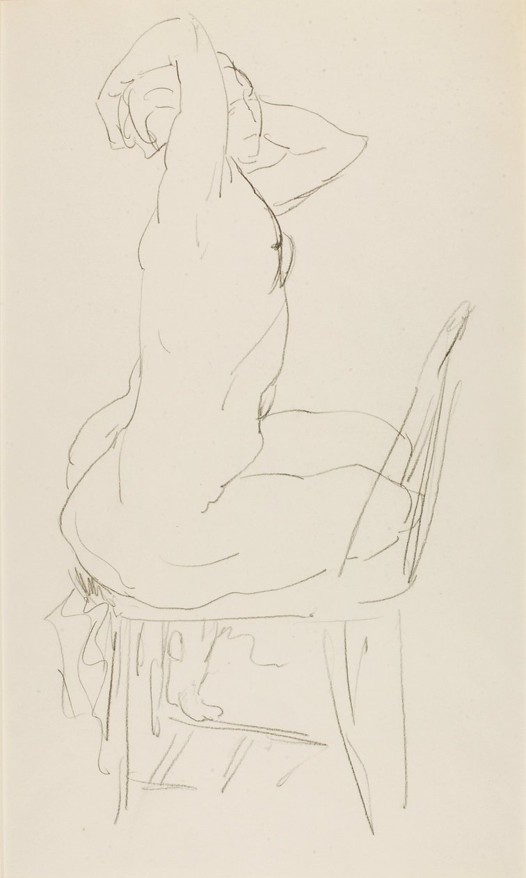 Nu assis - Alfred H. Maurer