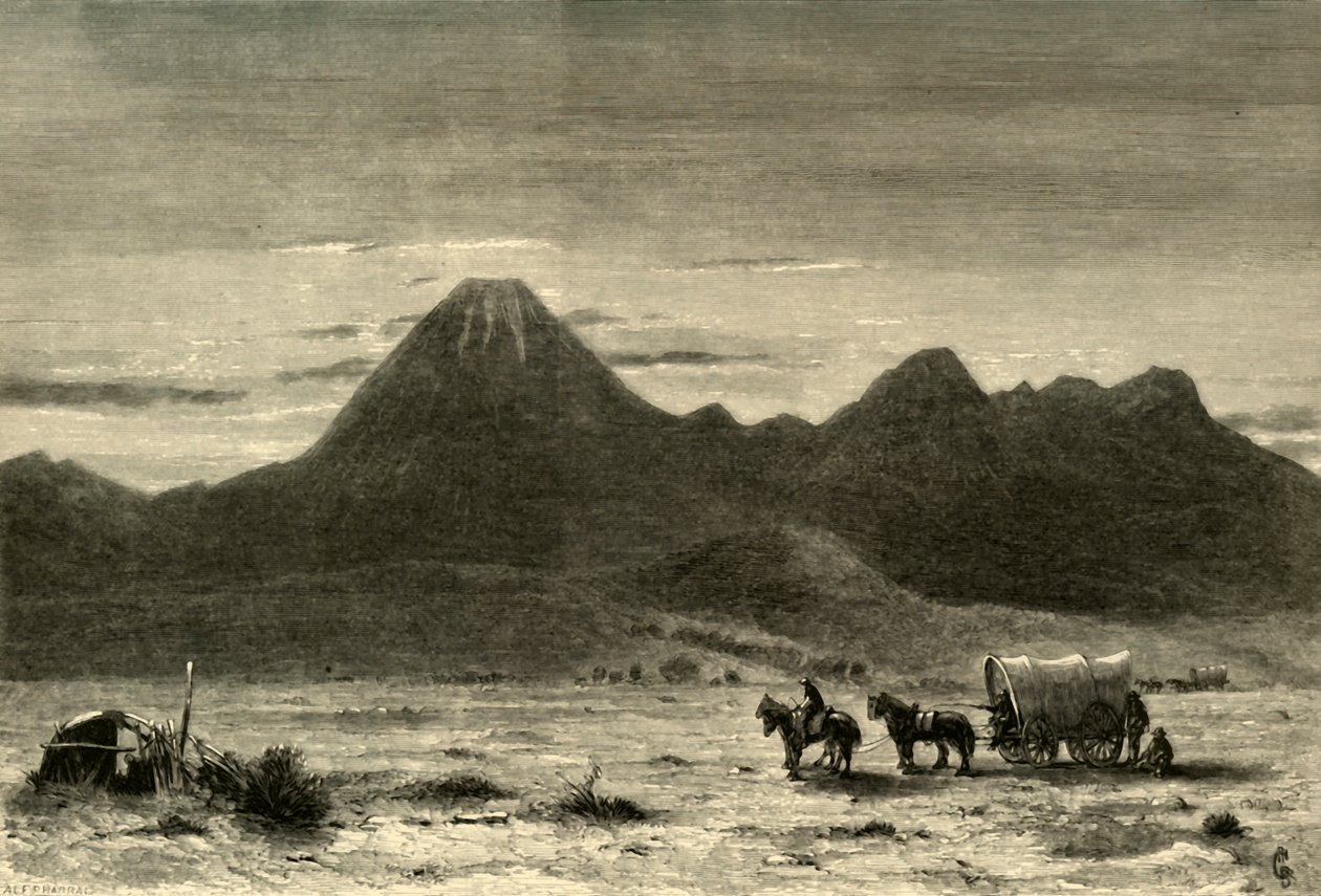 Lassens Butte, vallée de Sacramento, 1872 - Alfred Harral