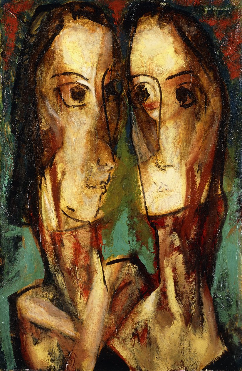 Deux têtes, vers 1928 - Alfred Henry Maurer