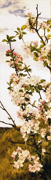 Fleurs de pommier, vers 1880-86 - Alfred Parsons