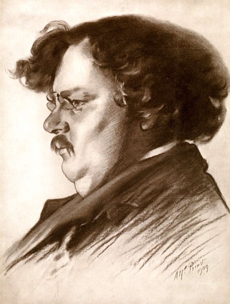 Gilbert Keith Chesterton, écrivain anglais, 1909-1910 - Alfred Priest
