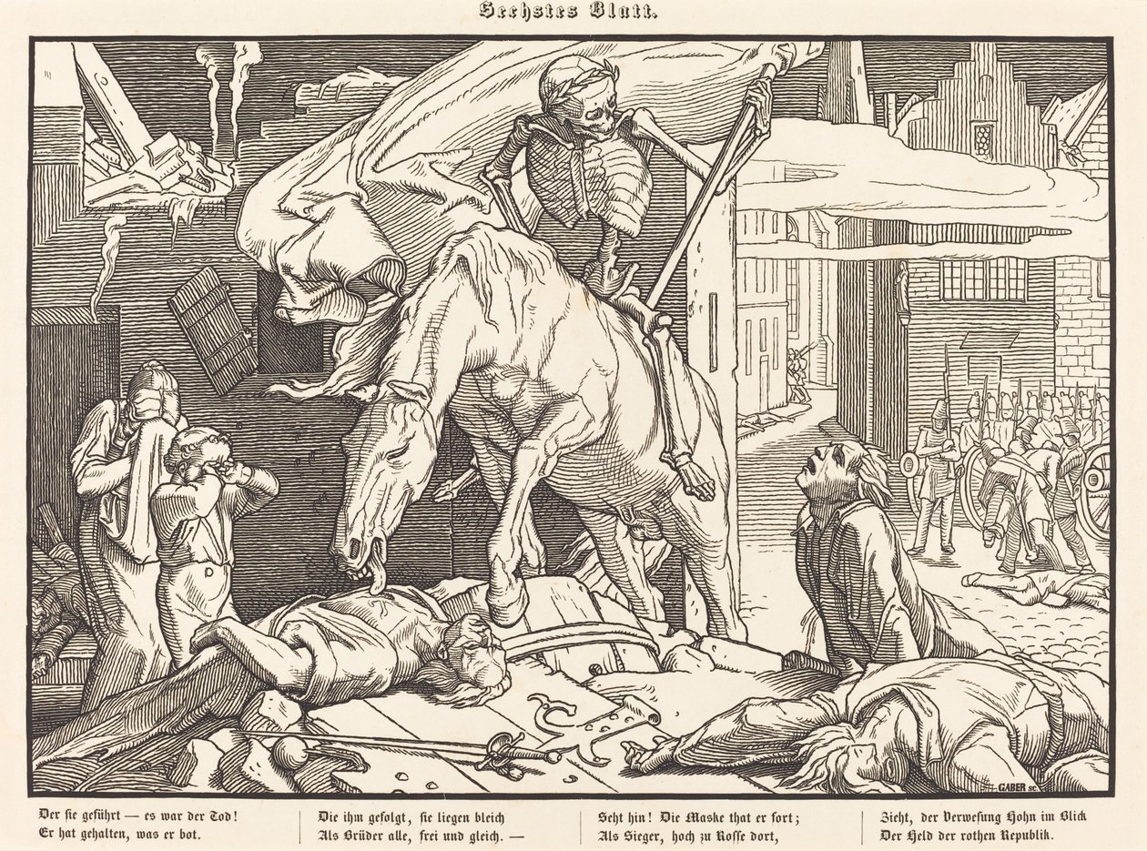 Auch ein Todtentanz VI - Alfred Rethel