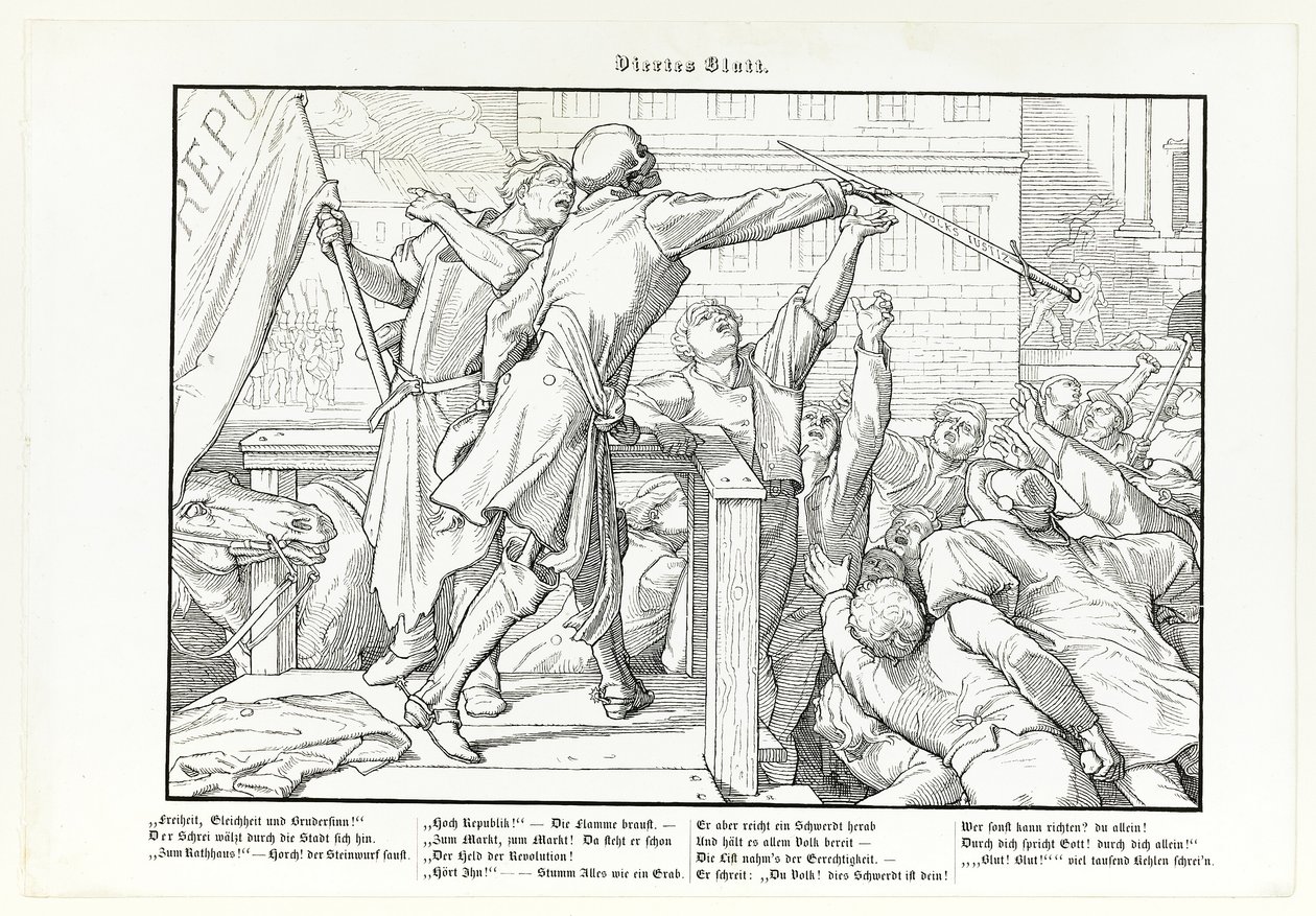 Auch ein Todtentanz, planche IV - Alfred Rethel