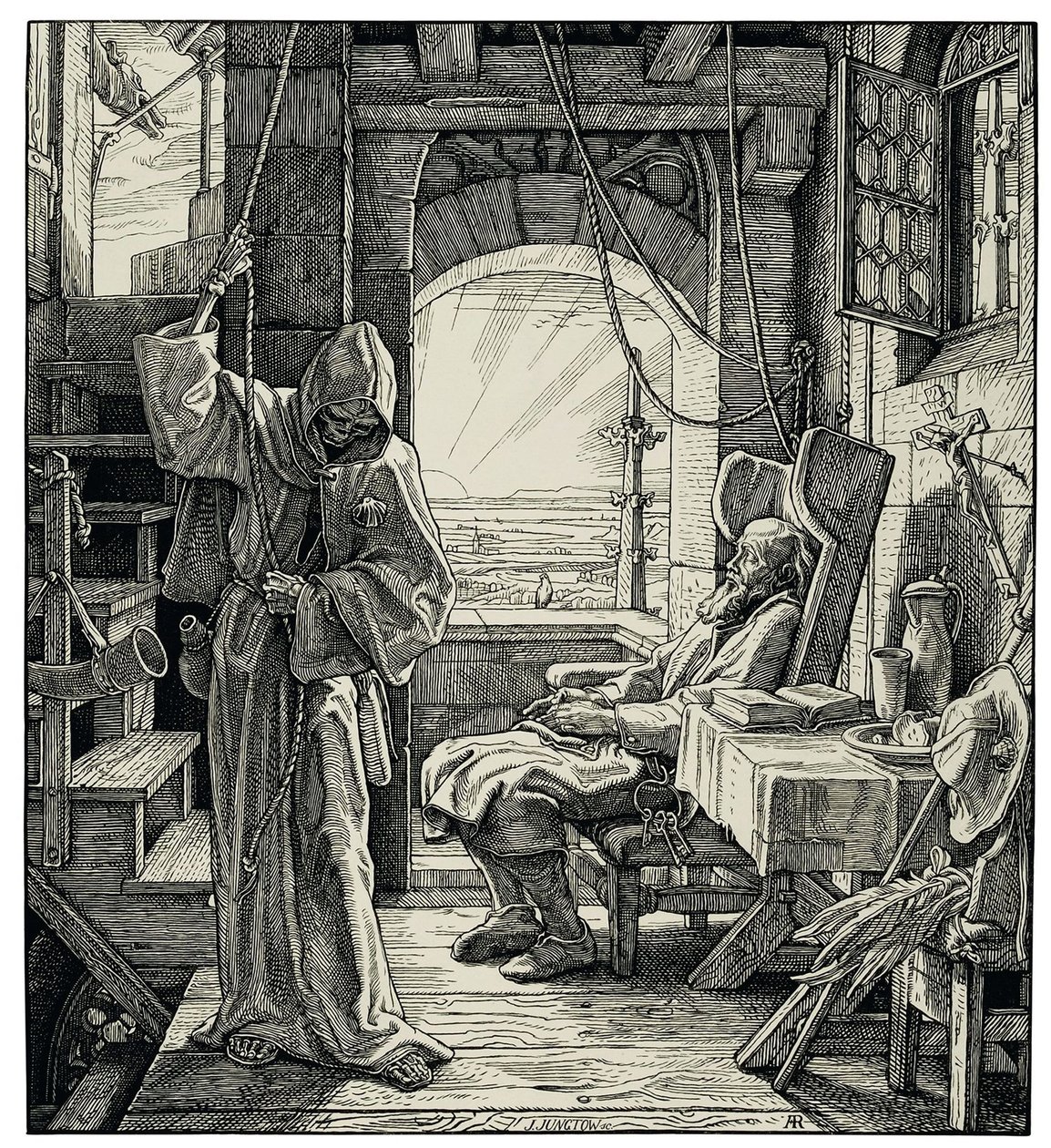La mort comme un ami, 1851 - Alfred Rethel