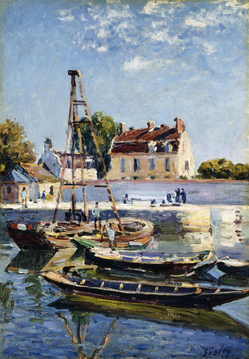 Barges - Alfred Sisley
