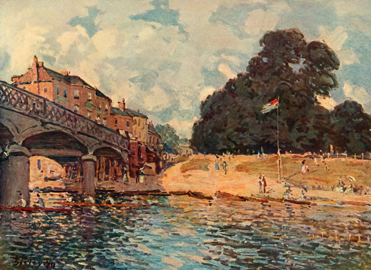 Pont à Hampton Court - Alfred Sisley