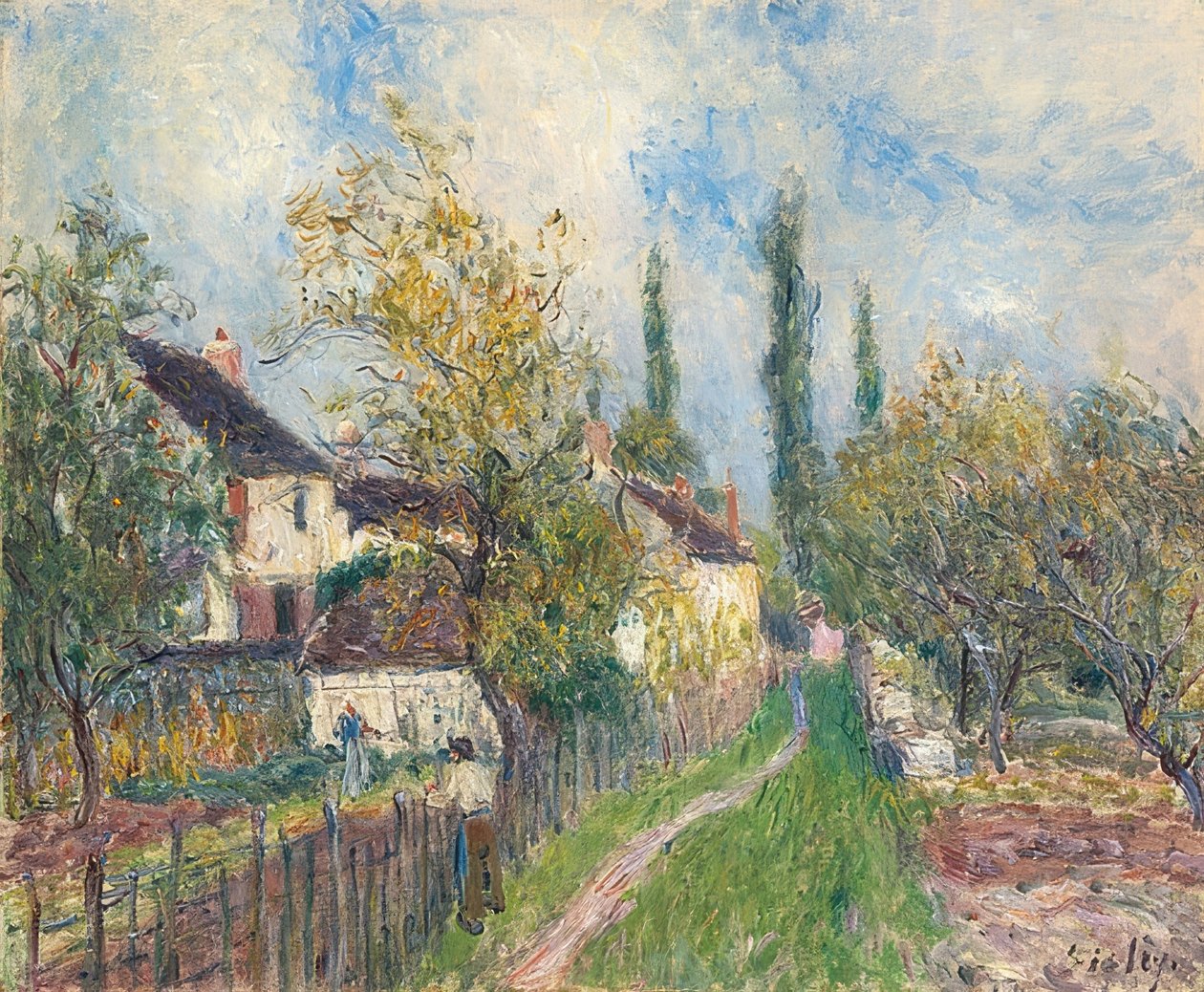 Sentier à Les Sablons - Alfred Sisley