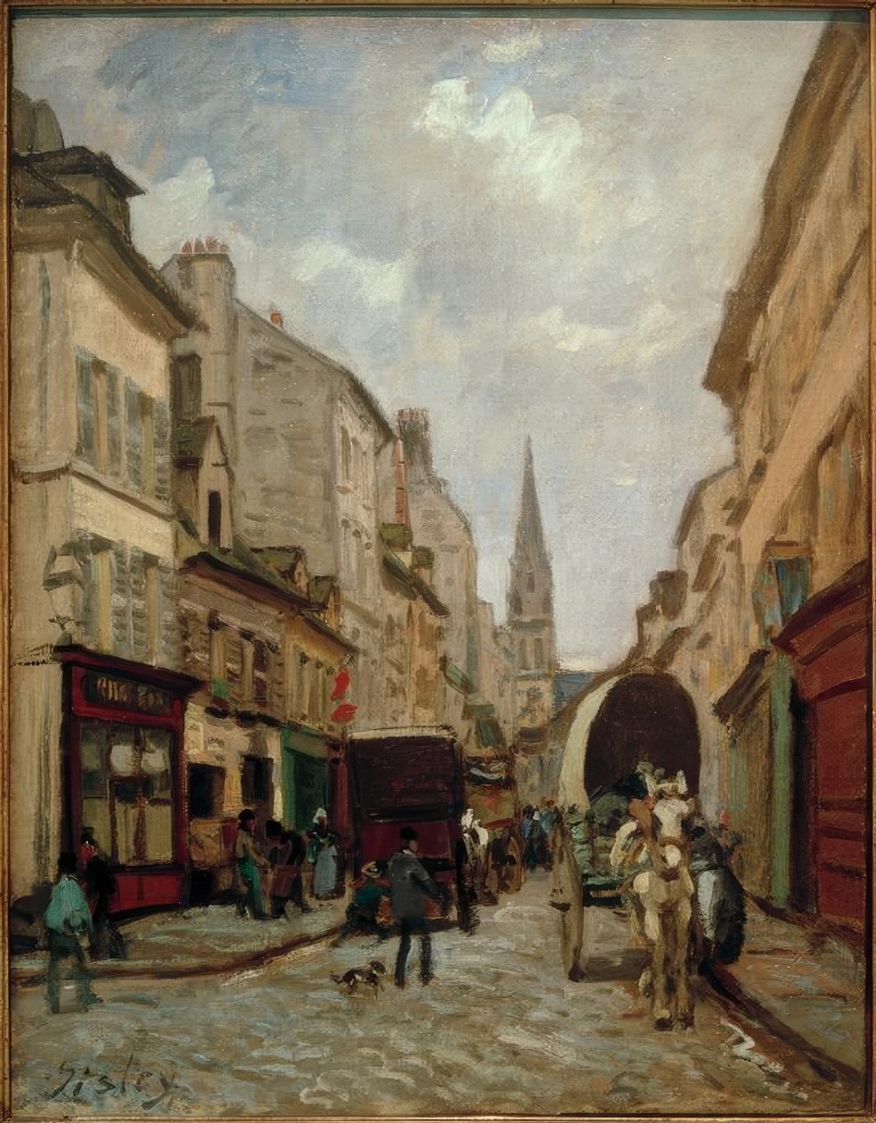 La Grande-Rue, Argenteuil - Alfred Sisley