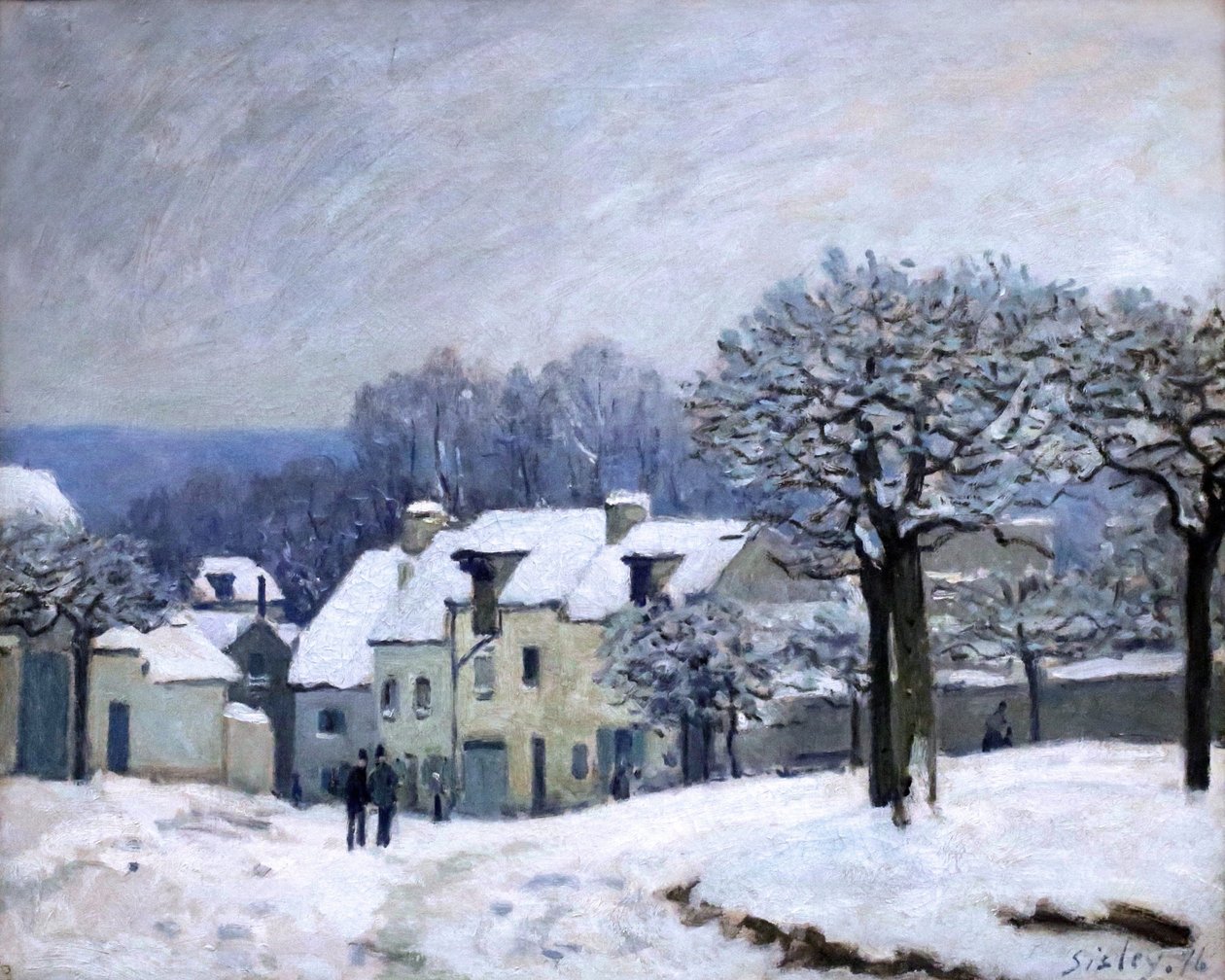 La Place du Chenil à Marly - Alfred Sisley