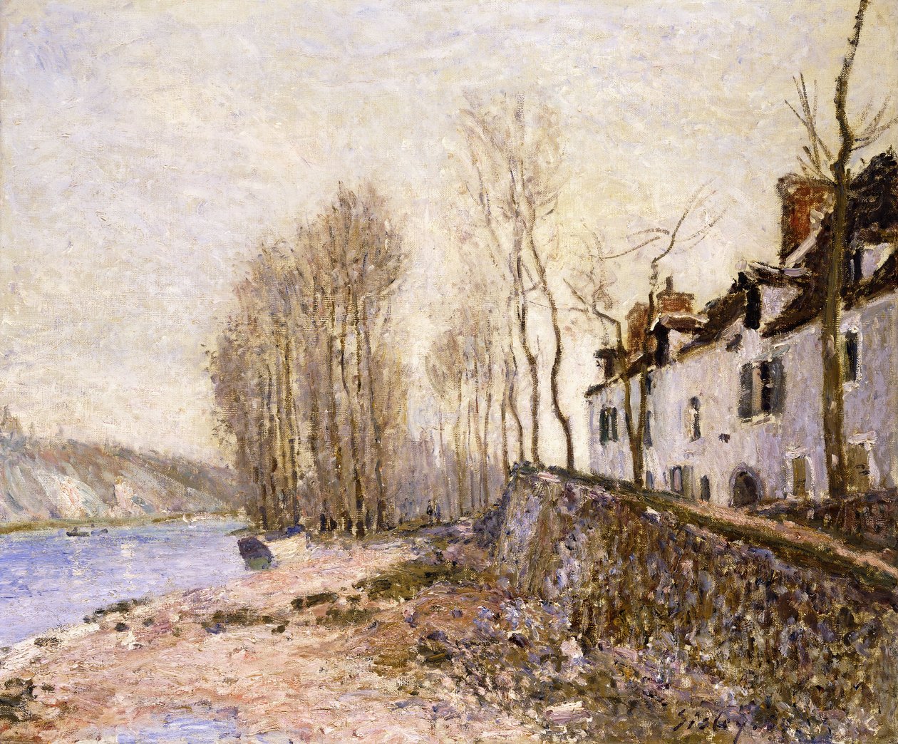 Saint Mammes, la Croix-Blanche - Alfred Sisley