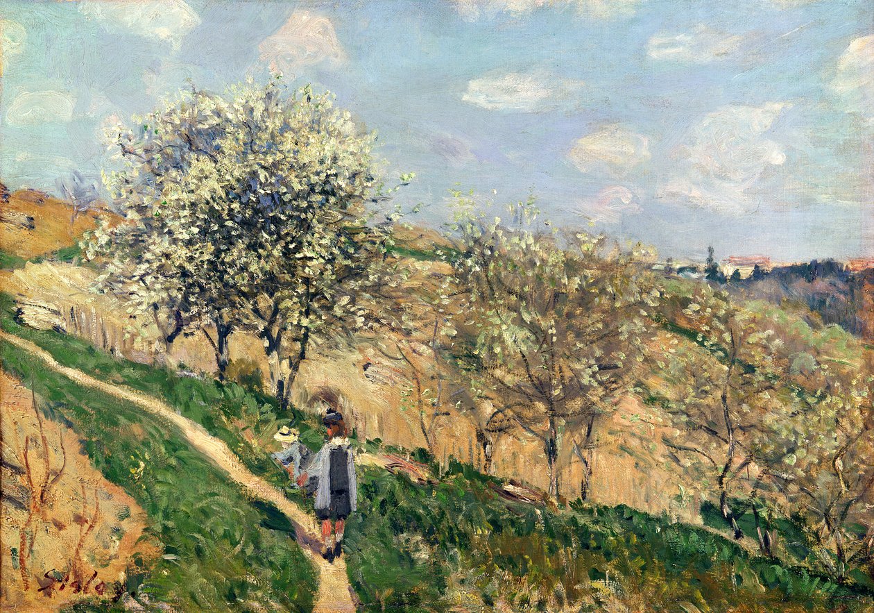 Printemps à Bougival - Alfred Sisley