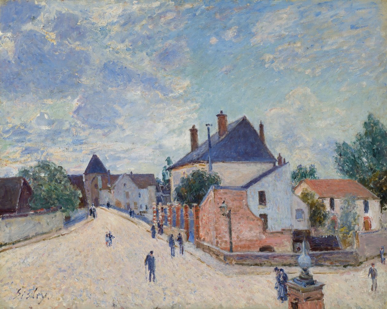 Rue à Moret - Alfred Sisley
