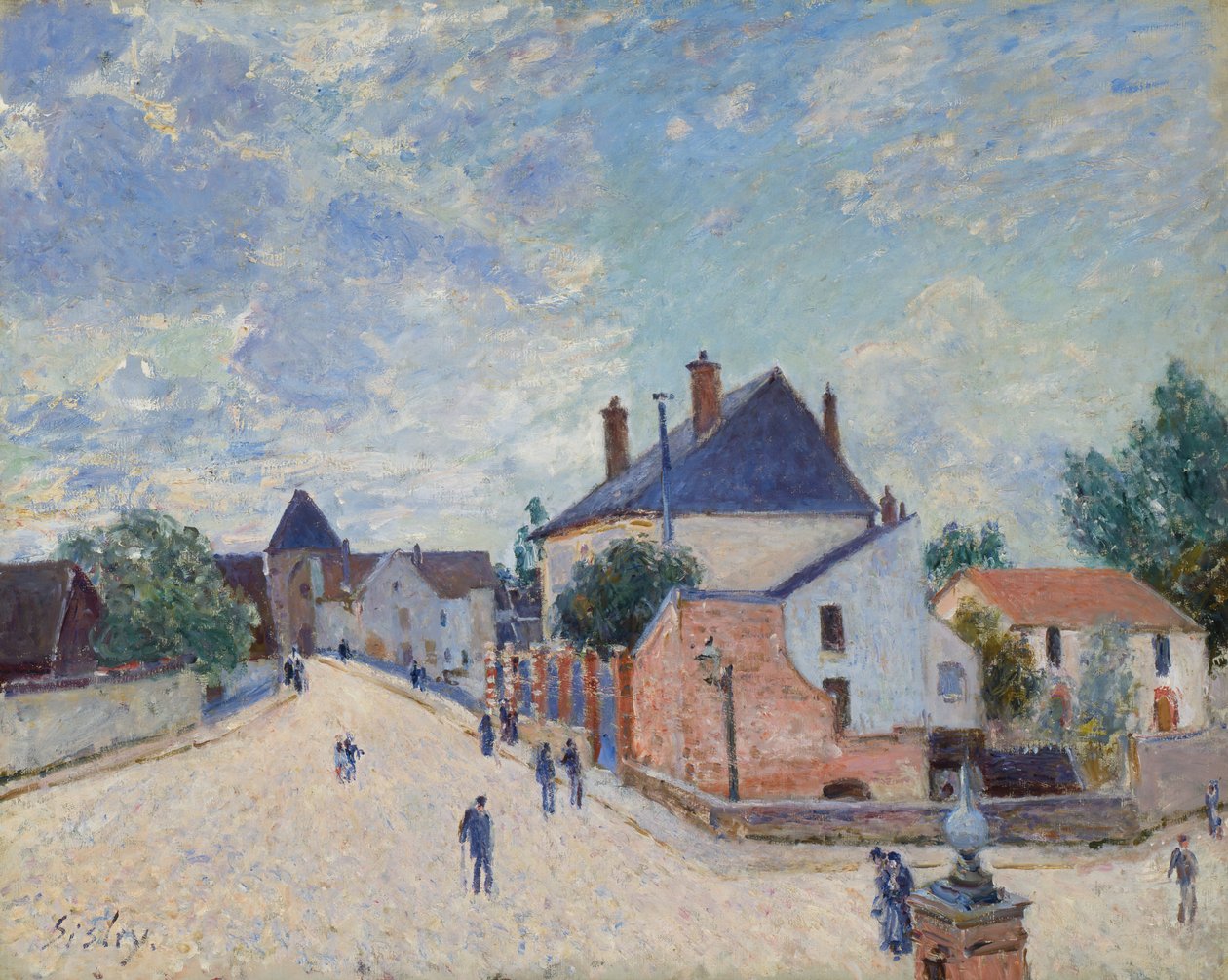 Rue à Moret - Alfred Sisley