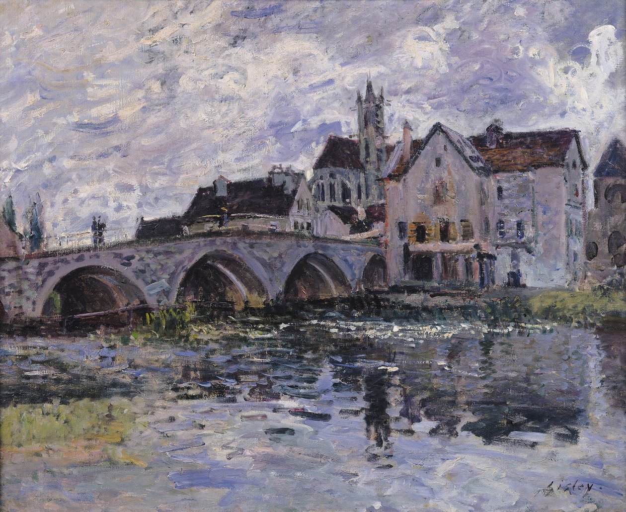 Le Pont de Moret-sur-Loing, 1887 - Alfred Sisley