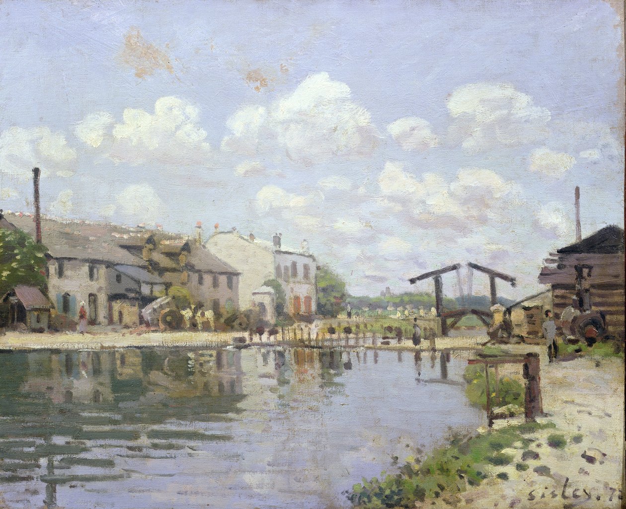 Le Canal Saint-Martin, Paris - Alfred Sisley