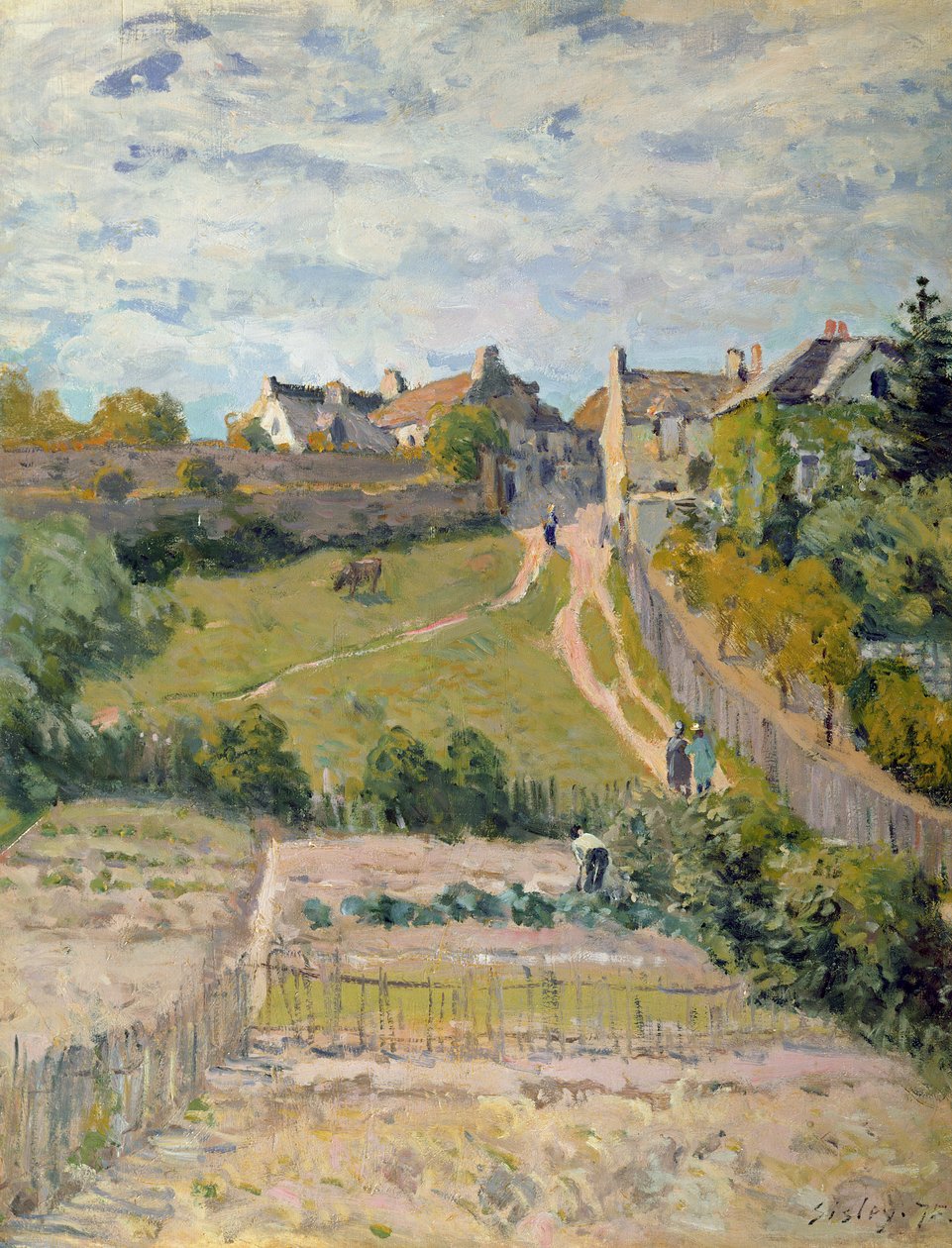 Le Chemin Escarpé, 1875 - Alfred Sisley