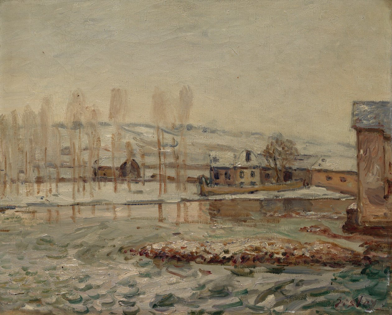 Les Moulins à Moret, 1890 - Alfred Sisley