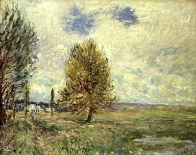La plaine à Veneux-Nadon - Alfred Sisley