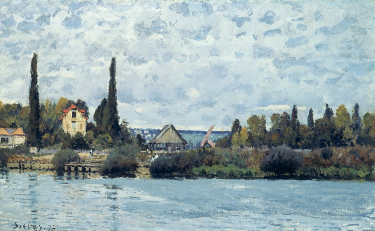La Seine à Bougival, 1873 - Alfred Sisley