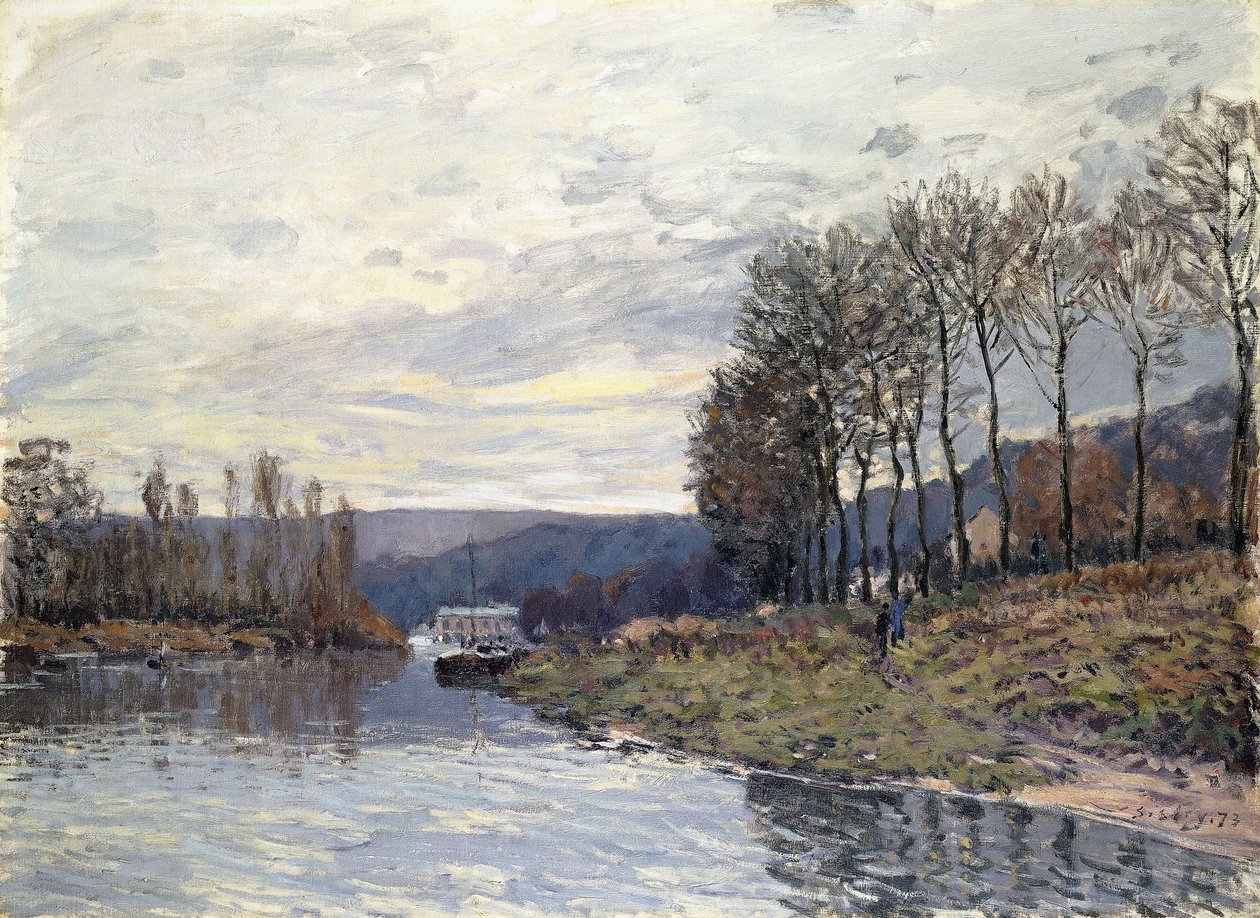 La Seine à Bougival, 1873 - Alfred Sisley
