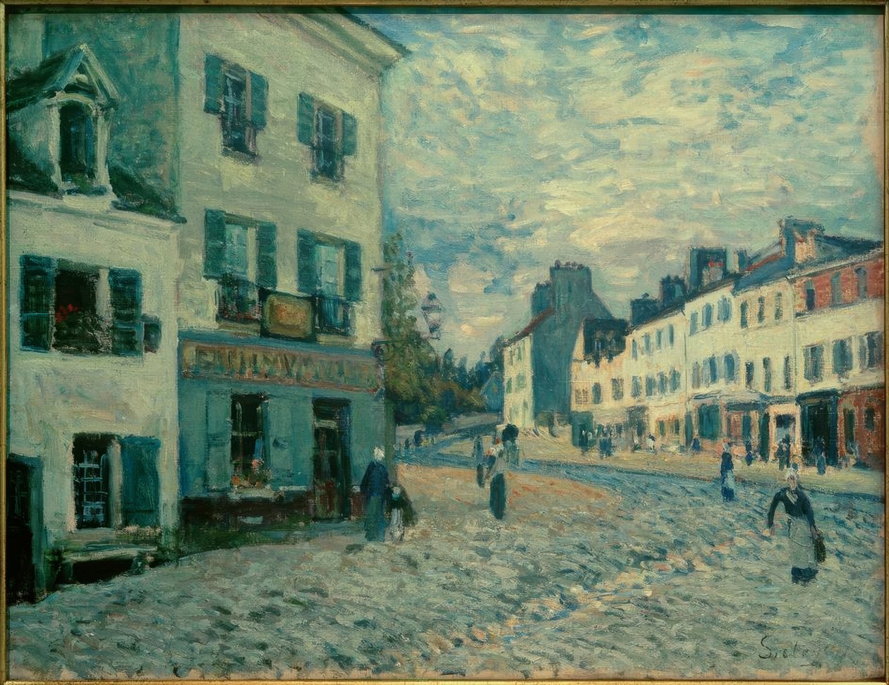 Une rue à Marly - Alfred Sisley