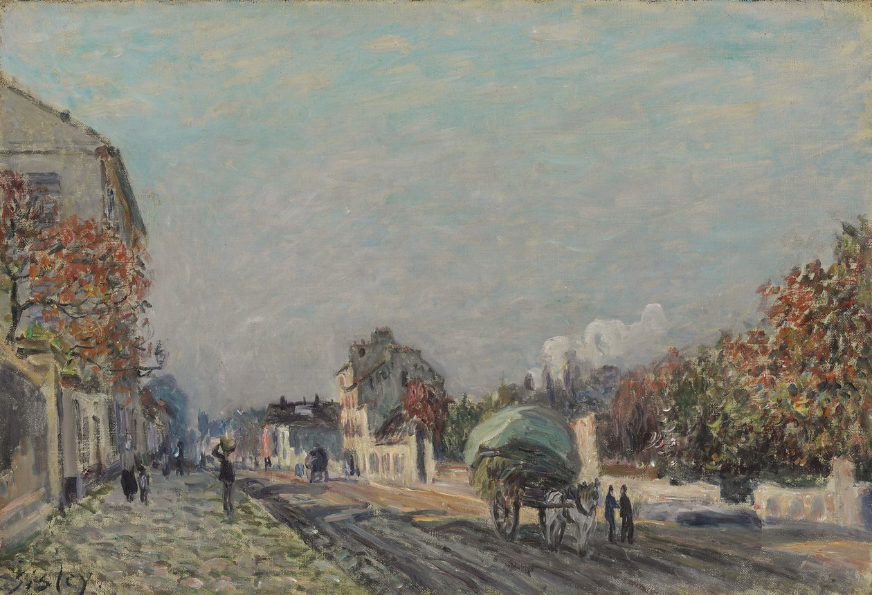 Une rue à Marly, 1876 - Alfred Sisley
