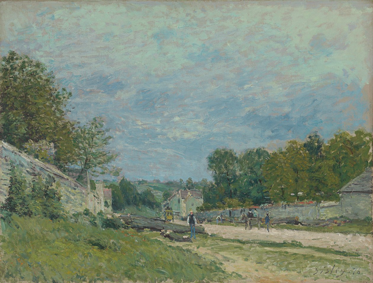 Route de Versailles, 1876 - Alfred Sisley