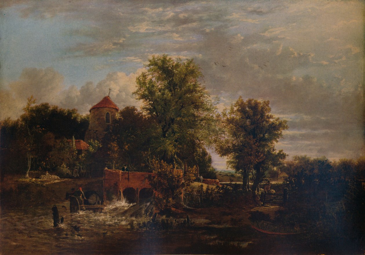 Écluse sur la rivière Western, vers 1832 - Alfred Stannard