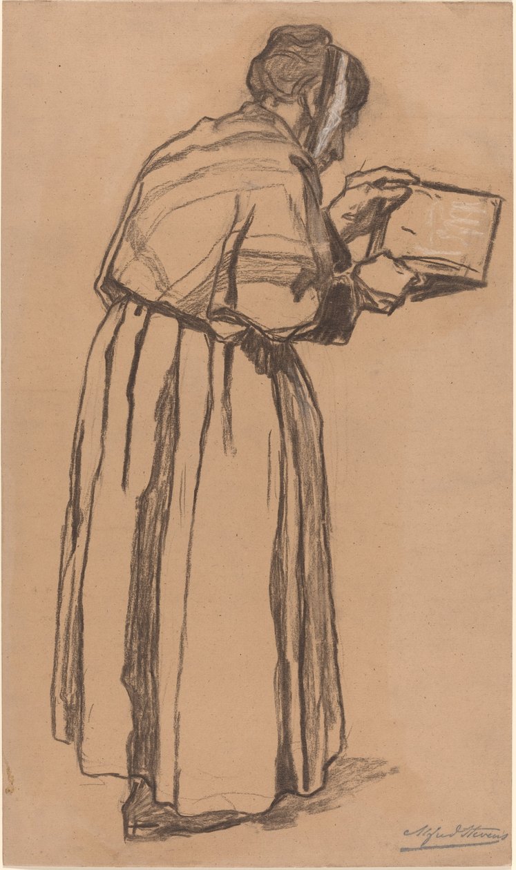 Femme lisant - Alfred Emile Stevens