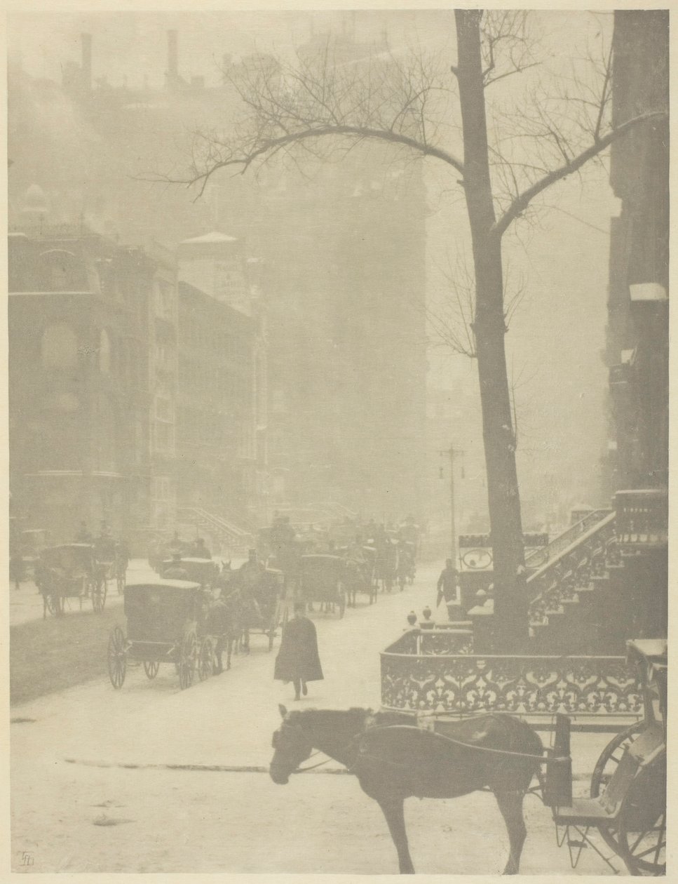 La Rue, Cinquième Avenue, 1900-01, imprimé 1903-04 - Alfred Stieglitz