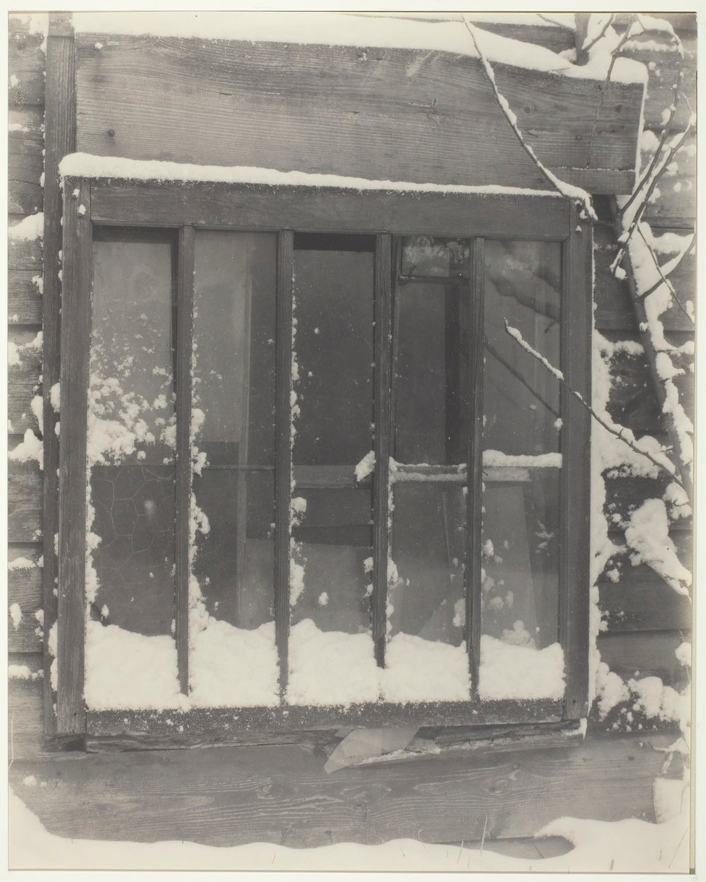 Fenêtre : Bois, Verre, Neige, 1923 - Alfred Stieglitz