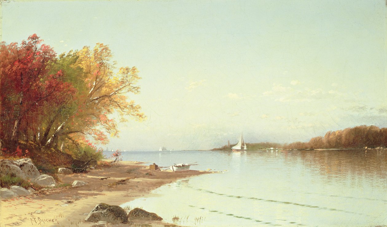 Baie de Narragansett, automne, Rhode Island - Alfred Thompson Bricher