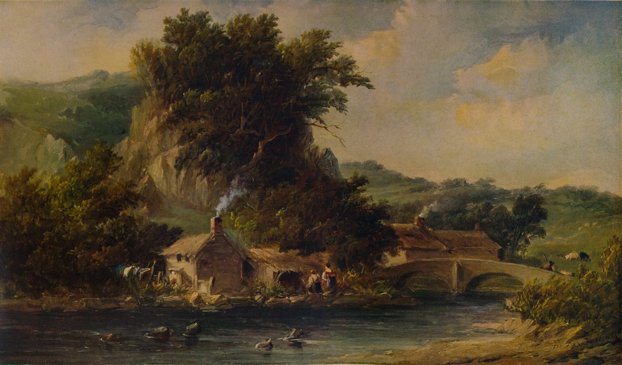 Scène à Dovedale, Derbyshire, 1836, 1938 - Alfred Vickers