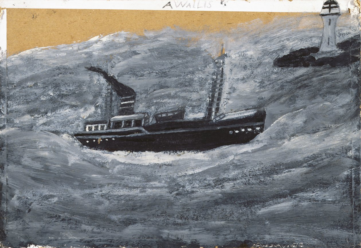 Chalutier et quai - Alfred Wallis
